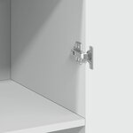 vidaXL Armoire de rangement blanc 70x42 5x225 cm bois d'ingénierie