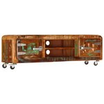 vidaXL Meuble TV 120x30x36 cm Bois de récupération massif