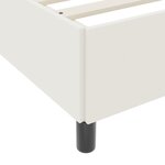 vidaXL Cadre de lit Crème 80x200 cm Tissu côtelé