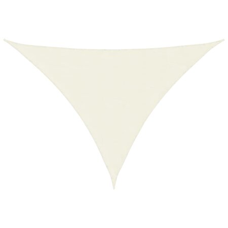 vidaXL Voile de parasol tissu oxford triangulaire 4x4x5 8 m crème