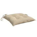 vidaXL Coussins de chaise 6 Pièces beige 50x50x7 cm tissu oxford