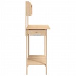 vidaXL Table de rempotage et évier 147 5x44x139 5 cm bois massif sapin