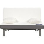 Banquette BZ 2 places - DUNLOPILLO - ReVEUR - Matelas Slyde 188 x 138 - Pearl noir