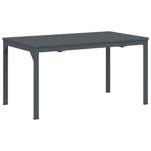 vidaXL Table d'Extension Anthracite 180 x 80 x 76 cm Acier