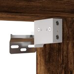 vidaXL Tables de chevet murales avec lumières LED 2 Pièces chêne fumé