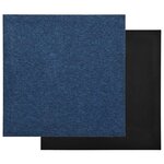 vidaXL Dalles de tapis de sol 20 Pièces 5 m² 50x50 cm Bleu foncé
