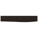 vidaXL Étagère murale marron foncé 60x10x4 cm bois chêne massif traité