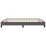 vidaXL Cadre de lit Gris 180x200 cm Similicuir