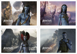 Lot de 4 cartes postales prétimbrées - NFT6 - Avatar 3 - International