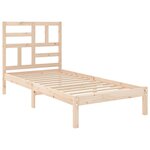 vidaXL Cadre de lit bois massif 90x190 cm simple