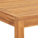 vidaXL Ensemble à manger de jardin 7 Pièces Bois de teck solide