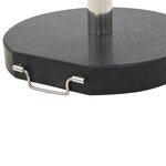 vidaXL Socle de parasol Granite 28 5 kg Rond Noir