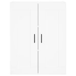vidaXL Buffet haut Blanc 69 5x34x180 cm Bois d'ingénierie
