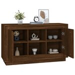 vidaXL Buffet chêne marron 102x35x60 cm bois d'ingénierie