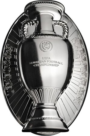 Pièce de monnaie en Argent 10 Dollars g 93.3 (3 oz) Millésime 2024 UEFA OFFICIAL TROPHY