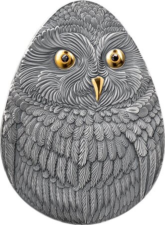 Pièce de monnaie en Argent 2 Dollars g 31.1 (1 oz) Millésime 2024 Marvelous Owls SHORT EARED OWL