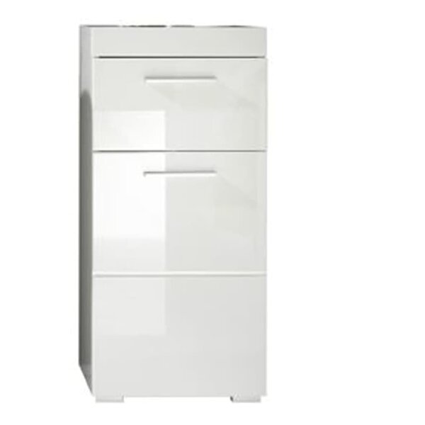 Trendteam Armoire de sol de salle de bain Amanda Blanc