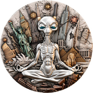 Monnaie DARKEST HOUR 2 Oz Argent 5$ Niue 2026 (PRÉCOMMANDE)