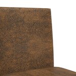 vidaXL Chaises de bar lot de 2 bois massif d'hévéa et tissu