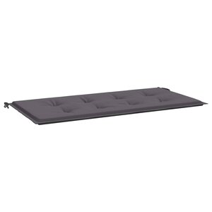 vidaXL Coussin de banc de jardin anthracite 120x50x4 cm tissu oxford