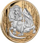 Pièce de monnaie en Argent 10 Dollars g 155.5 (5 oz) Millésime 2022 Apex Predators KOMODO DRAGON AND TIGER