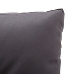 vidaXL Canapé 2 places de jardin et coussins Gris 124cm Résine tressée