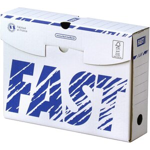 Lot de 25 Boîte archives 250 x 330 mm dos 80 mm Blanc FAST