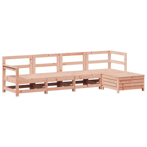vidaXL Salon de jardin 5 Pièces bois massif sapin de douglas