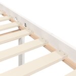 vidaXL Lit pour personne âgée et tête de lit double bois massif