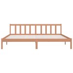 vidaXL Cadre de lit Marron miel Bois de pin massif 200x200 cm