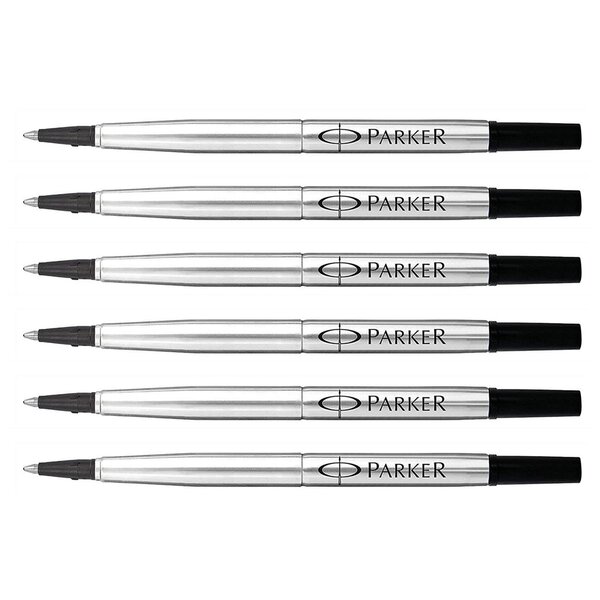 Recharge rollerball Z41 Pointe Moyenne 0 7 mm Noire x 6 PARKER