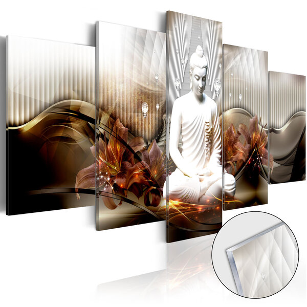 Tableau sur verre acrylique - crystal calm [glass] l x h en cm 200x100