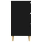 vidaXL Buffet Noir 60x35x70 cm Bois d'ingénierie