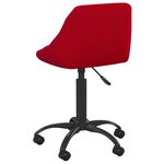 vidaXL Chaise de salle à manger Rouge bordeaux Velours