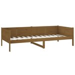 vidaXL Lit de jour sans matelas marron miel bois pin massif 90x190 cm