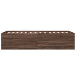 vidaXL Cadre de lit chêne marron 90x190 cm bois d'ingénierie
