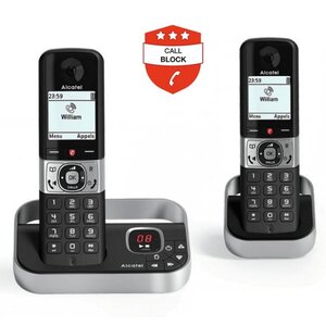 Téléphone Fixe Sans Fil Gigaset AL170-A Duo Noir + Répondeur