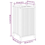 vidaXL Jardinière 40x40x80 cm bambou