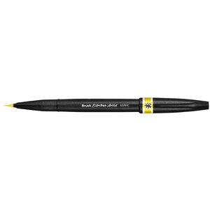 Stylo pinceau sign pen artist  jaune pentel arts