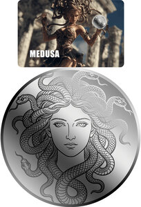 Monnaie MEDUSA 1/1000 Oz Platine 12$ Liberia 2026 (PRÉCOMMANDE)
