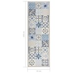 vidaXL Tapis de sol de cuisine lavable Mosaïque 45x150 cm