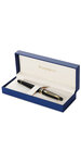 Waterman stylo roller expert  noir  recharge noire pointe fine  coffret cadeau