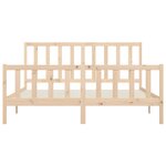 vidaXL Cadre de lit Bois massif 200x200 cm