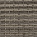 vidaXL Canapé de jardin 2 places avec tabourets gris résine tressée