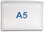Lot de 10 pochettes porte-document a5 neutre