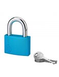 THIRARD - Cadenas à clé Colorful  laiton  intérieur  anse acier  60mm  3 clés