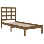 vidaXL Cadre de lit Marron miel Bois massif 100x200 cm