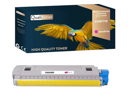 Qualitoner x1 toner 43487710 magenta compatible pour oki