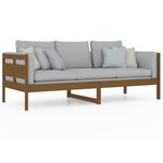 vidaXL Lit de jour marron miel bois de pin massif 80x200 cm