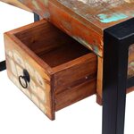Bureau table meuble travail informatique bois de récupération massif 0502082